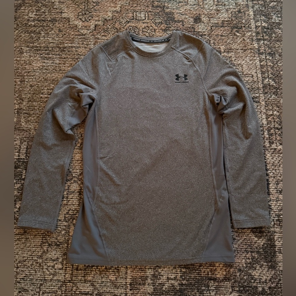 Under Armour Men's Grey Long Sleeve Workout Tee